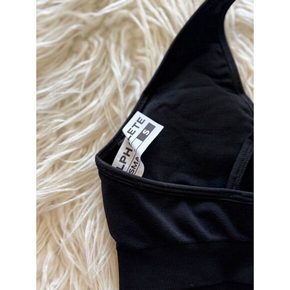 Alphalete Amplify Deep V Bra Black Size Small - Picture 9 of 9